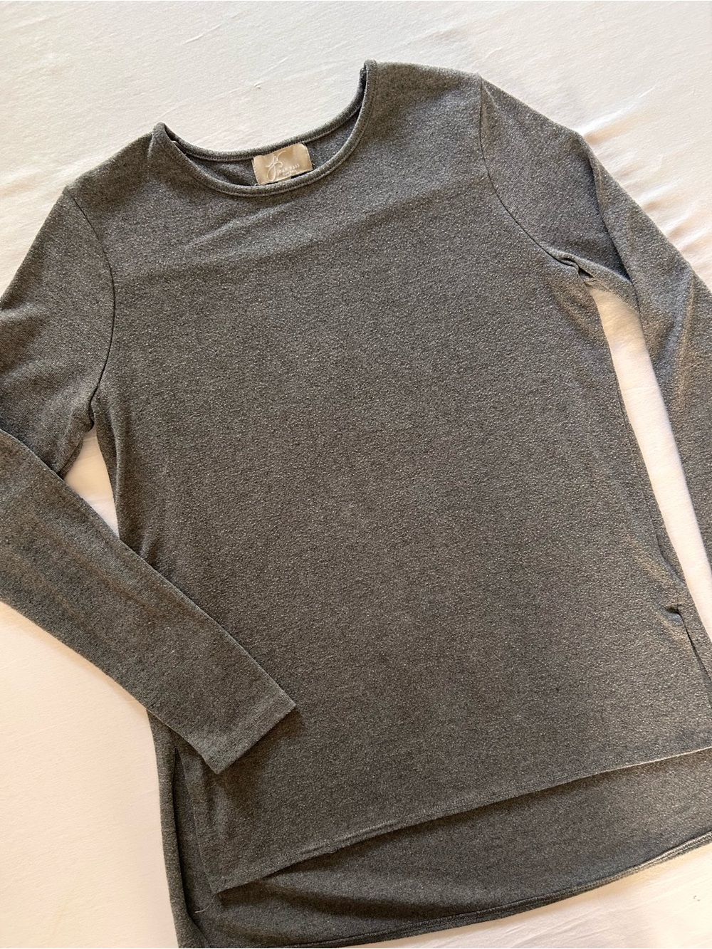 Joan Vass New York Gray Knit Top